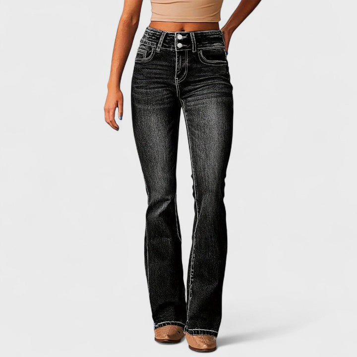 Giovanna™ | Jeans a vita alta a gamba larga alla moda