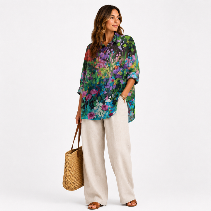 Evelina™ | Camicia Estiva in Lino Chic