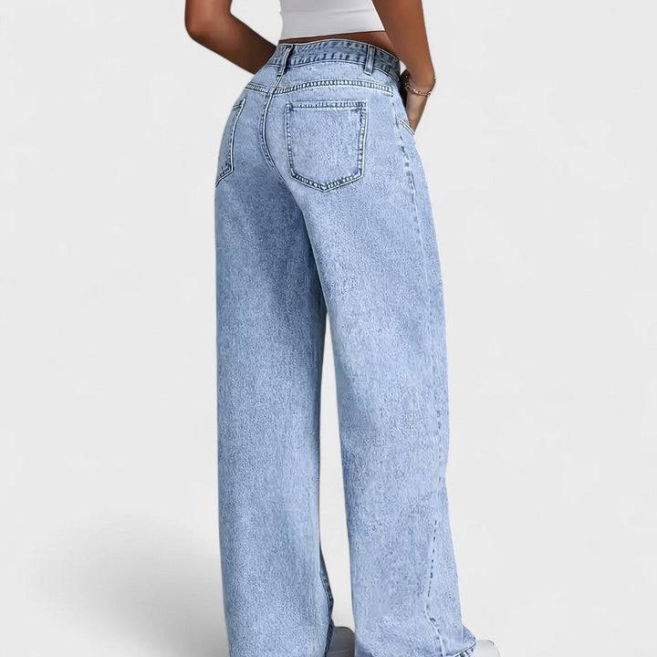 Dorotea™ | Jeans dritti larghi a gamba larga da donna