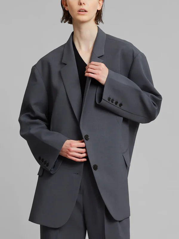 Sabrina™ | Blazer Grigio Oversize