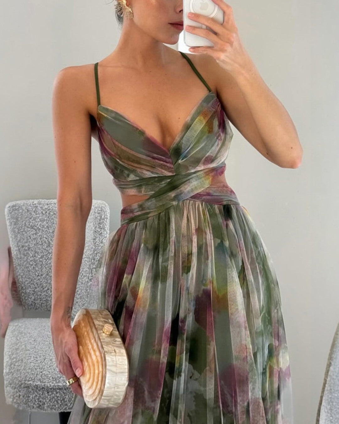 Giulana™ | Abito Maxi Eleganza Floreale
