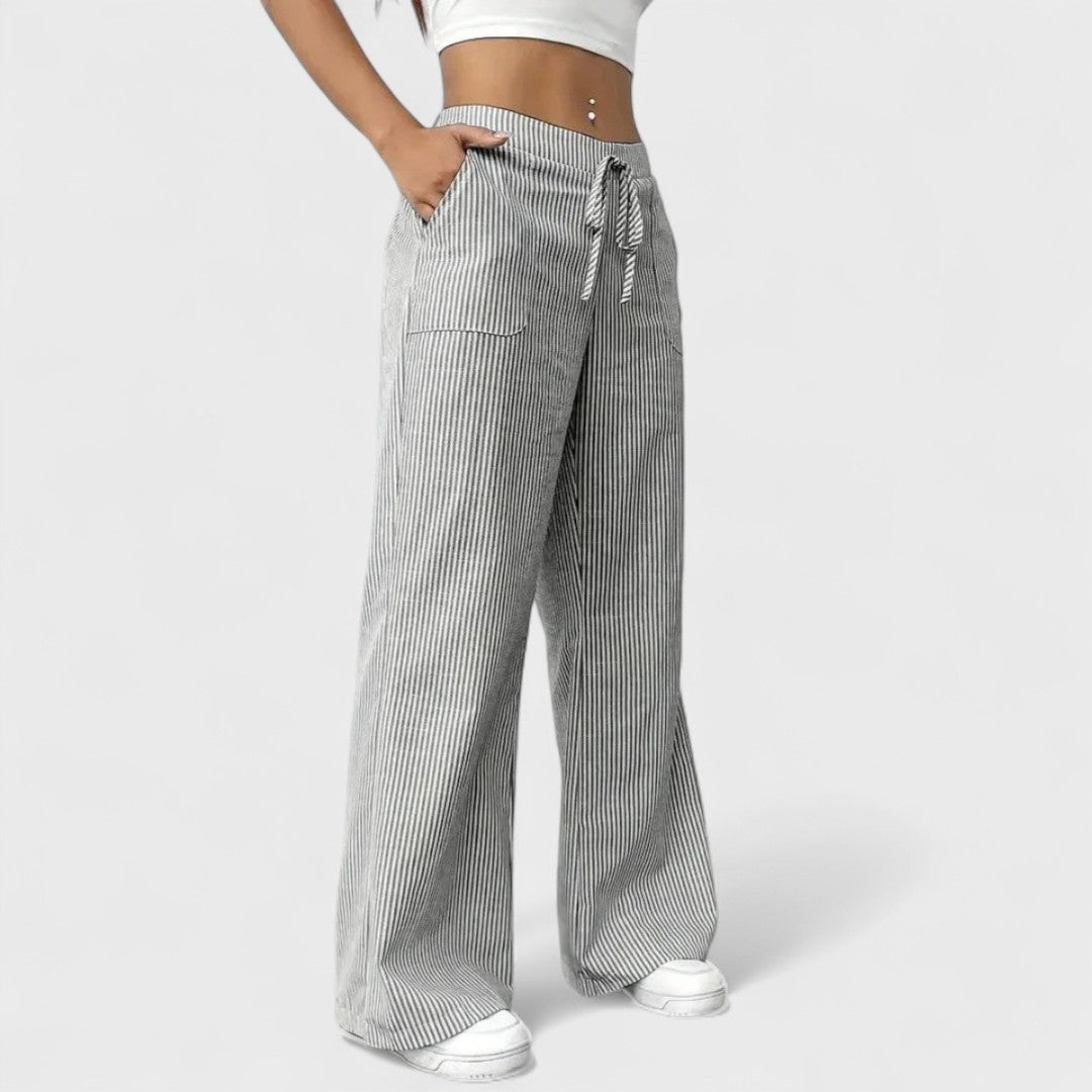 Margherita™ | Comodi pantaloni larghi con dettagli eleganti