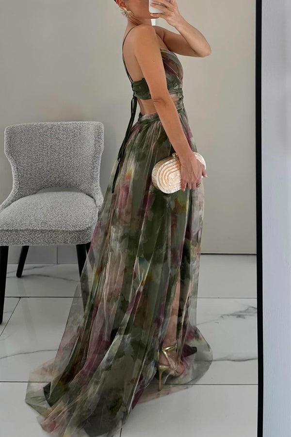 Ivana™ | Incantevole Maxi-abito con Stampa Floreale