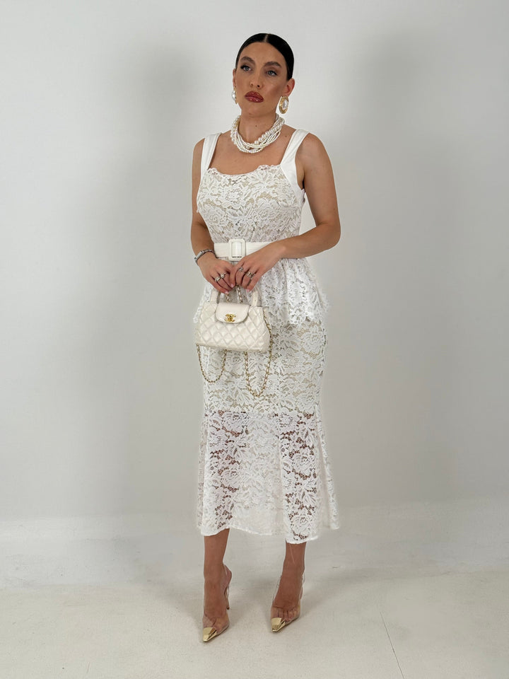 Andrea™ | Abito Midi in Pizzo