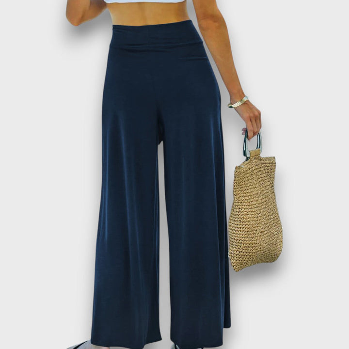 Tatiana Rosa™ | Pantaloni estivi con effetto incrociato e cintura da annodare