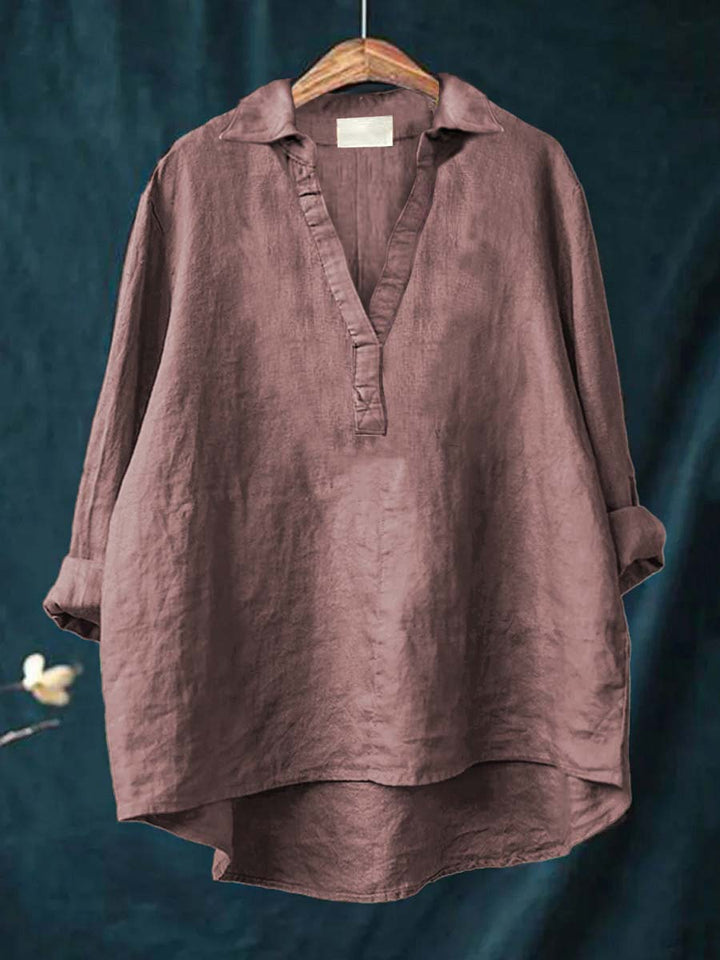 Gemma™ | Elegante Blusa Estiva in Lino