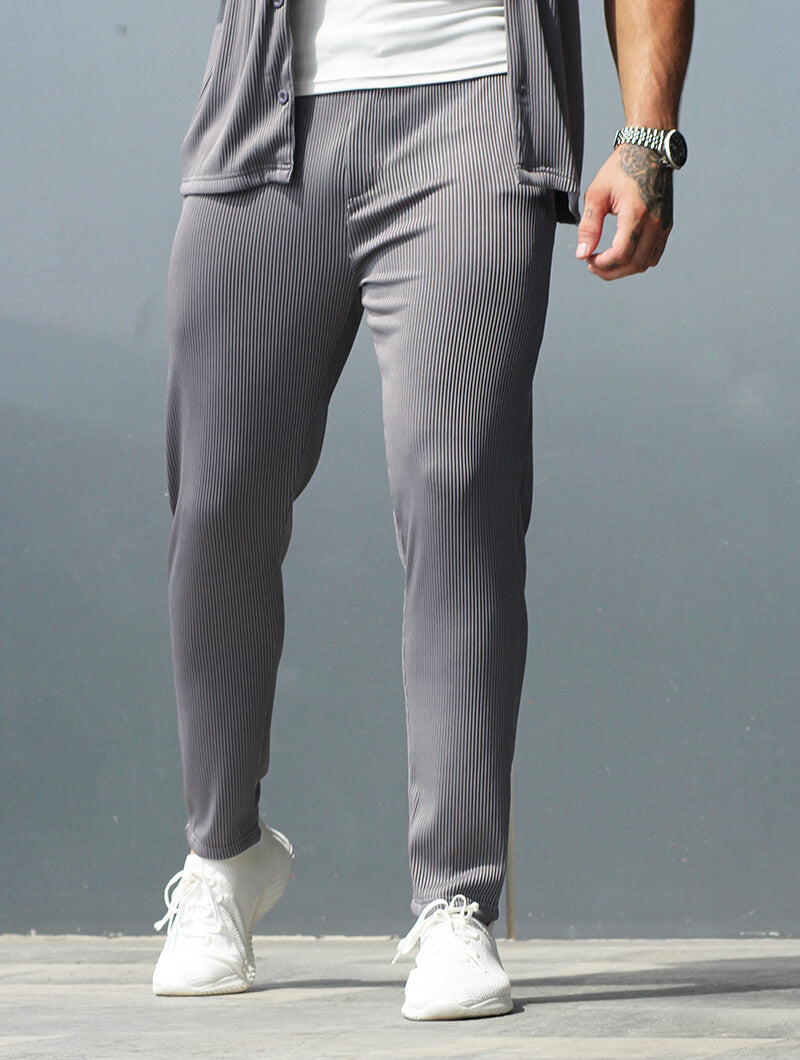 Gianluca™ | Pantaloni Bailey a coste - Grigio