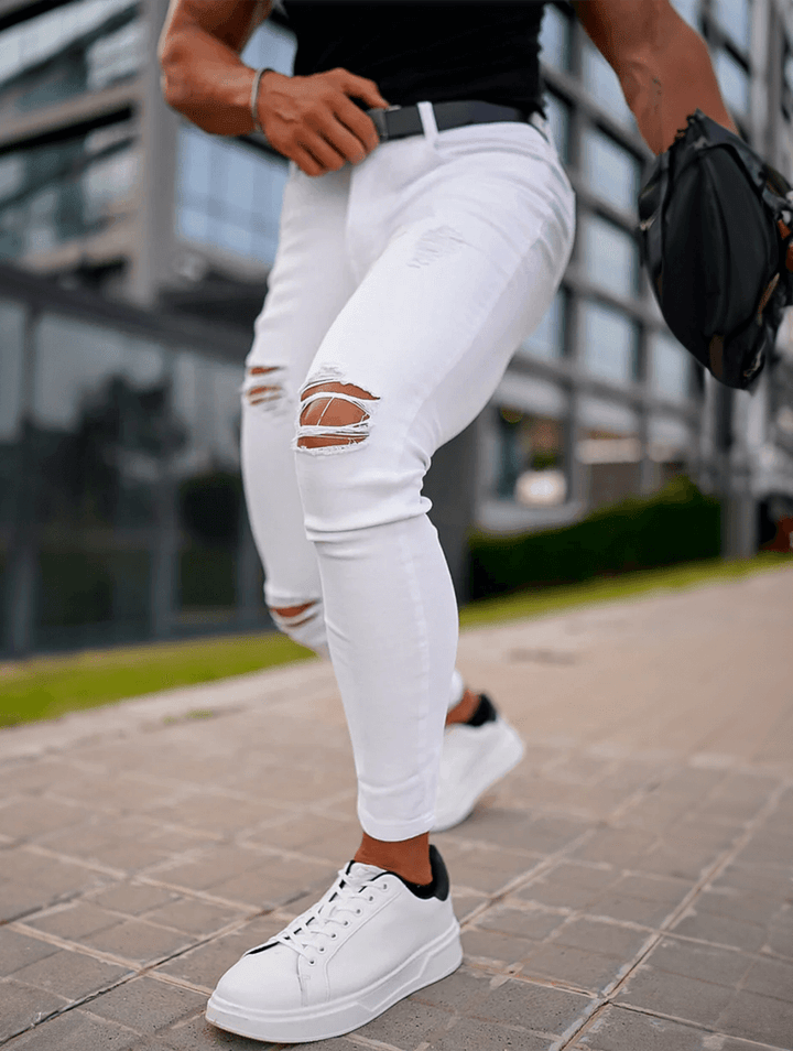Michele™ | Jeans Strappati Vega - Bianco