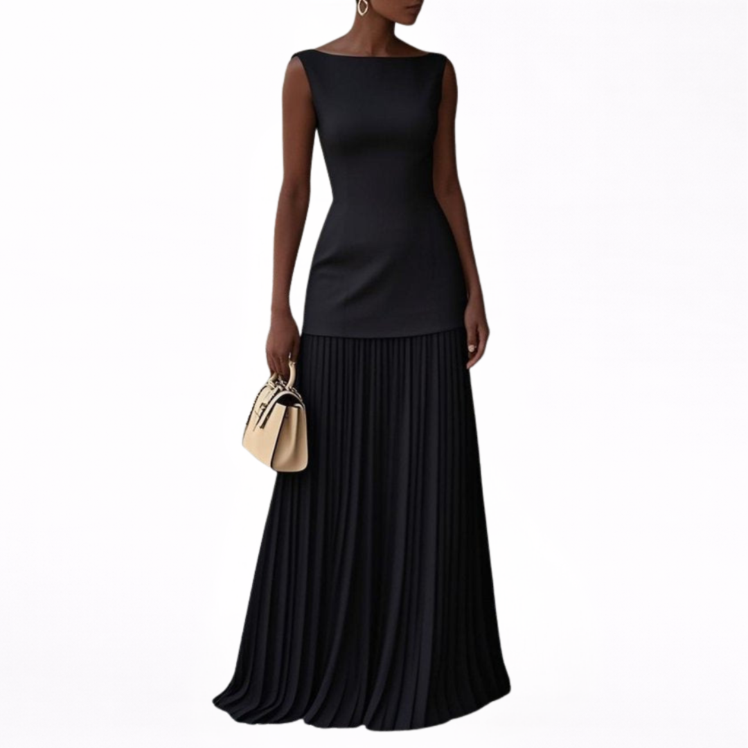 Rosetta™ | Abito Maxi Plissettato
