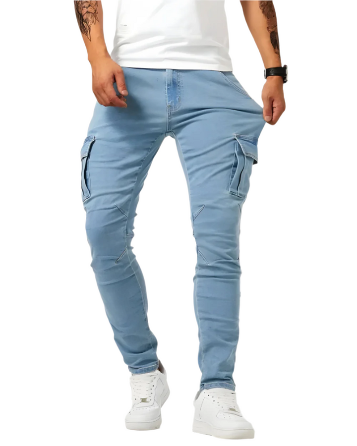 Stefano™  – Pantaloni cargo elasticizzati su misura