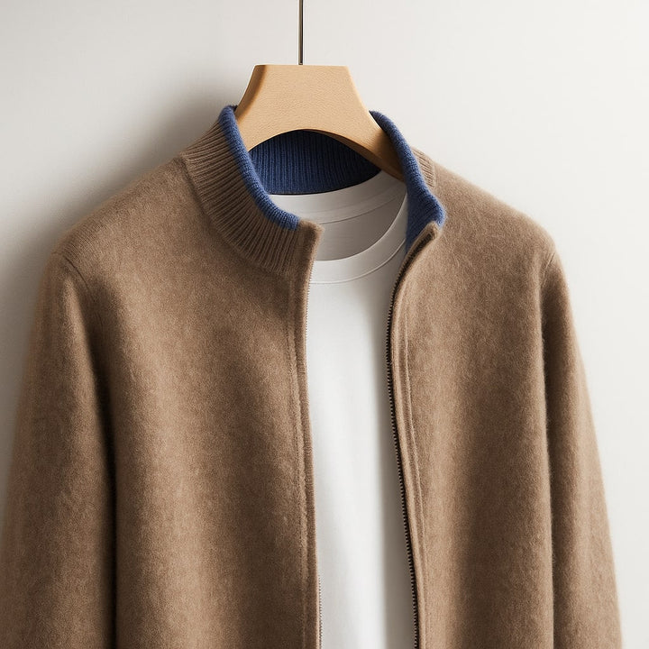 Dino™ | Giacca Elegante in Lana con Cerniera