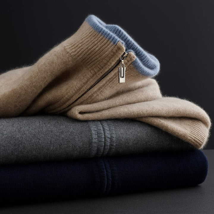 Dino™ | Giacca Elegante in Lana con Cerniera