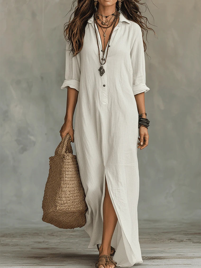 Cerelia™ | Abito Maxi Nero