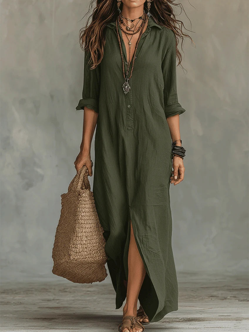 Cerelia™ | Abito Maxi Nero