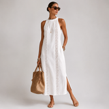 Ellena™ | Abito Midi in Lino