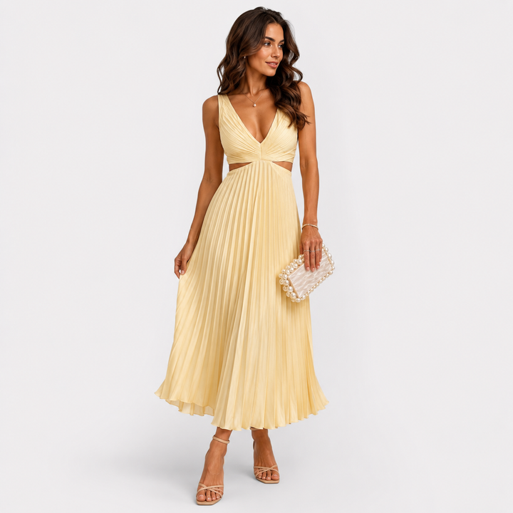 Zaira™ | Abito Plissé Elegante