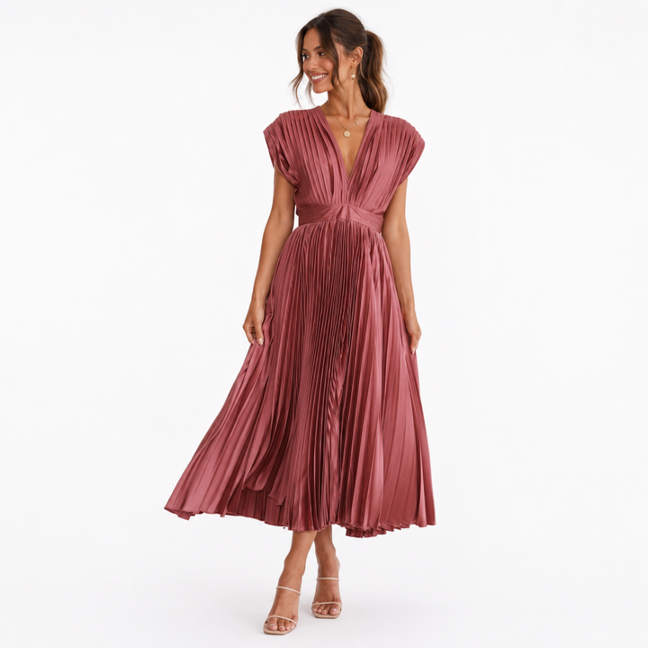 Lavinia™ | Abito Plissé Chic