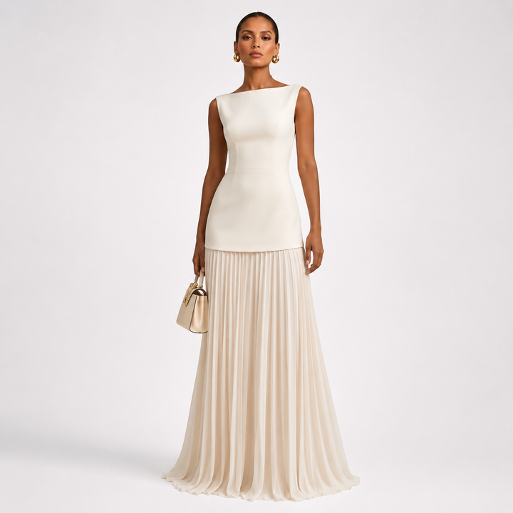 Teodora™ | Abito Plissé Elegante
