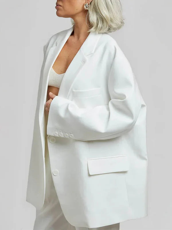 Graziella™ | Blazer Oversized Clean-Line Bianco