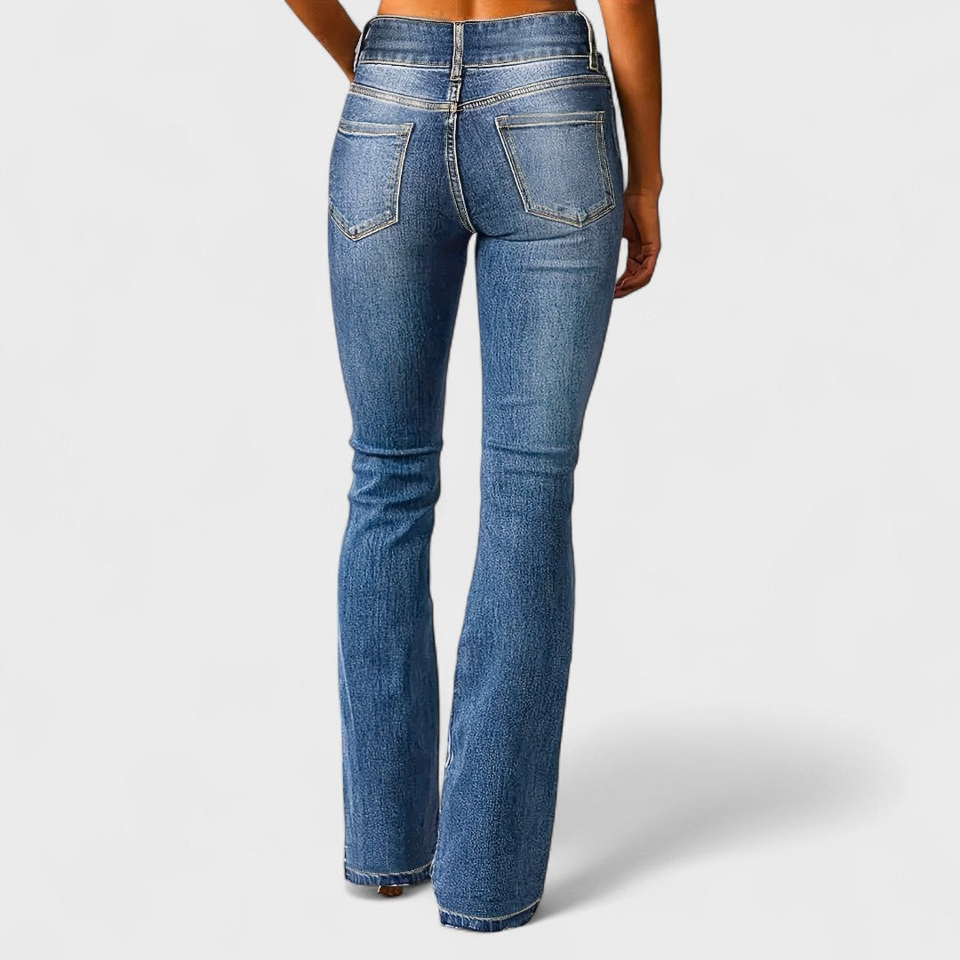 Giovanna™ | Jeans a vita alta a gamba larga alla moda