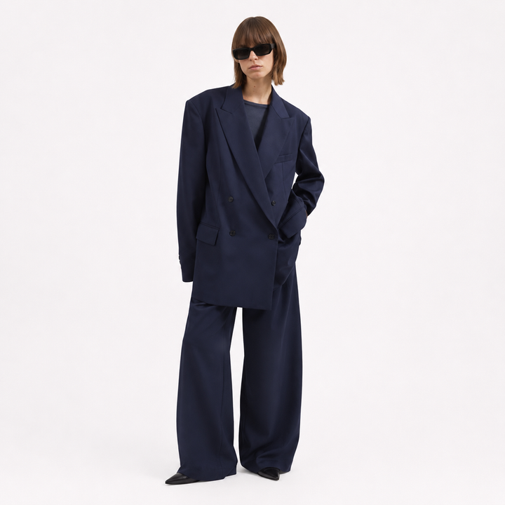 Serena™ | Blazer Doppiopetto Blu Navy