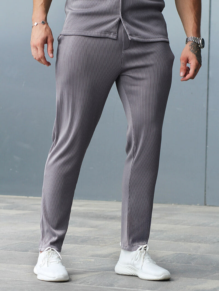 Gianluca™ | Pantaloni Bailey a coste - Grigio
