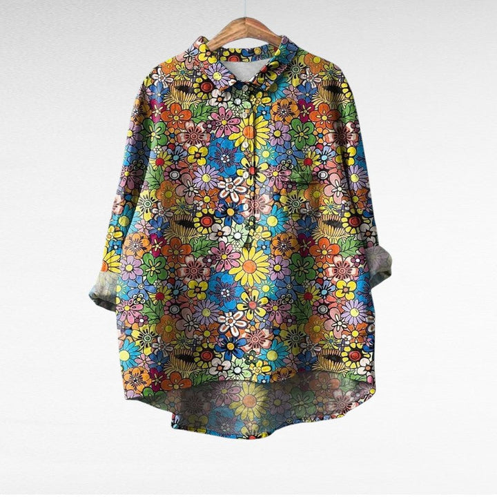 Emilia Rosa™ | Elegante Blusa Estiva in Lino