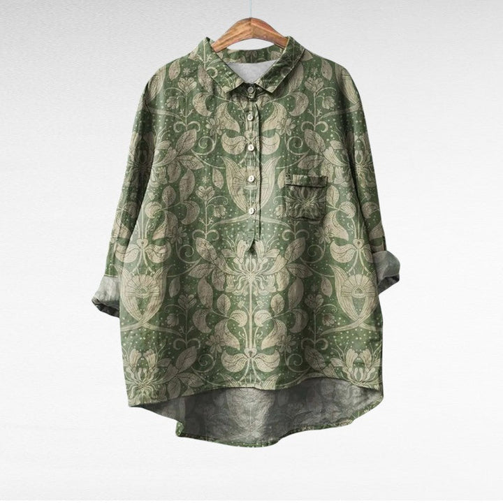 Emilia Rosa™ | Elegante Blusa Estiva in Lino