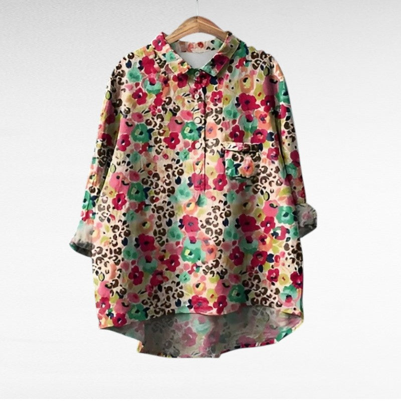 Emilia Rosa™ | Elegante Blusa Estiva in Lino