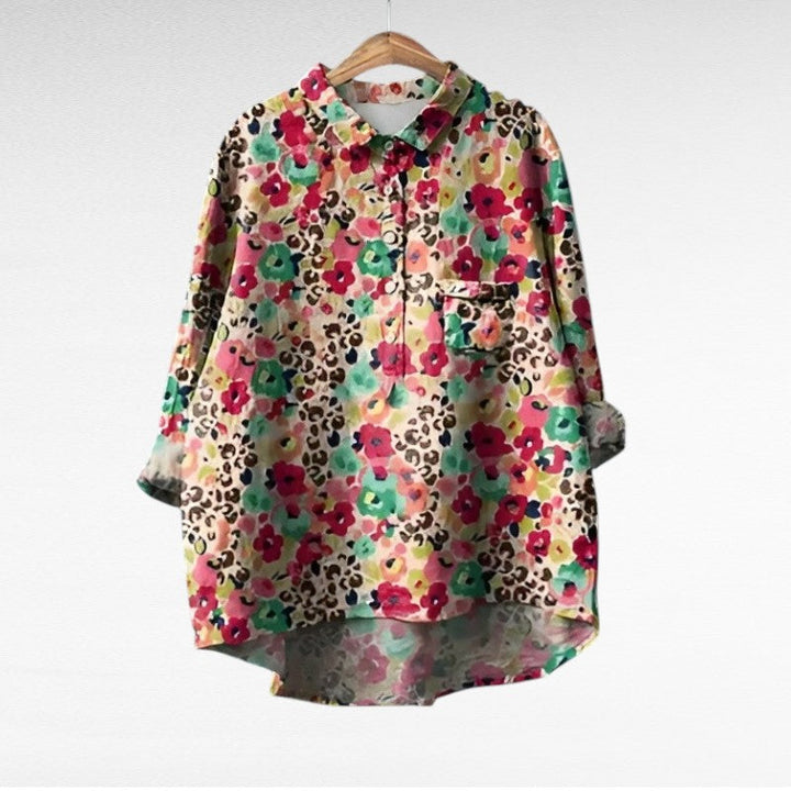 Emilia Rosa™ | Elegante Blusa Estiva in Lino