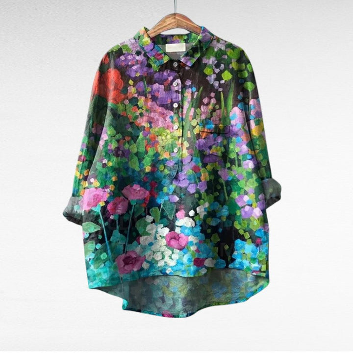 Evelina™ | Elegante Blusa Estiva in Lino