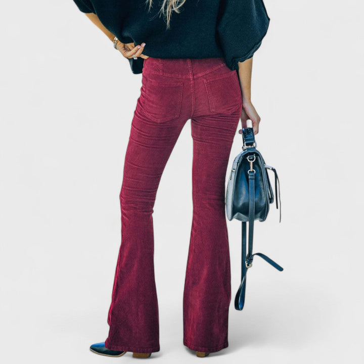 Romina™ | Pantaloni svasati in velluto a coste