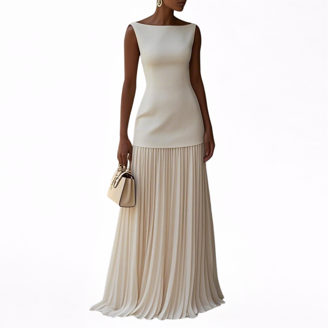 Luciana™ | Abito Maxi Plissettato