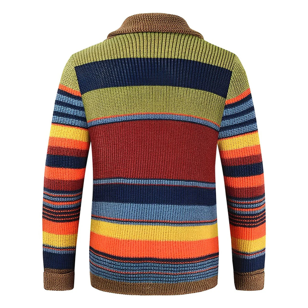 Cesare™ | Cardigan a righe retrò