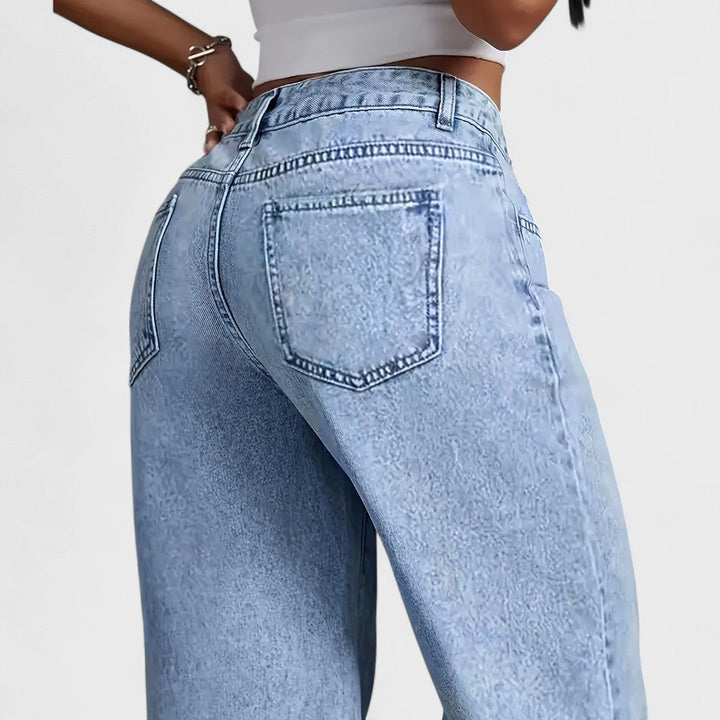 Dorotea™ | Jeans dritti larghi a gamba larga da donna