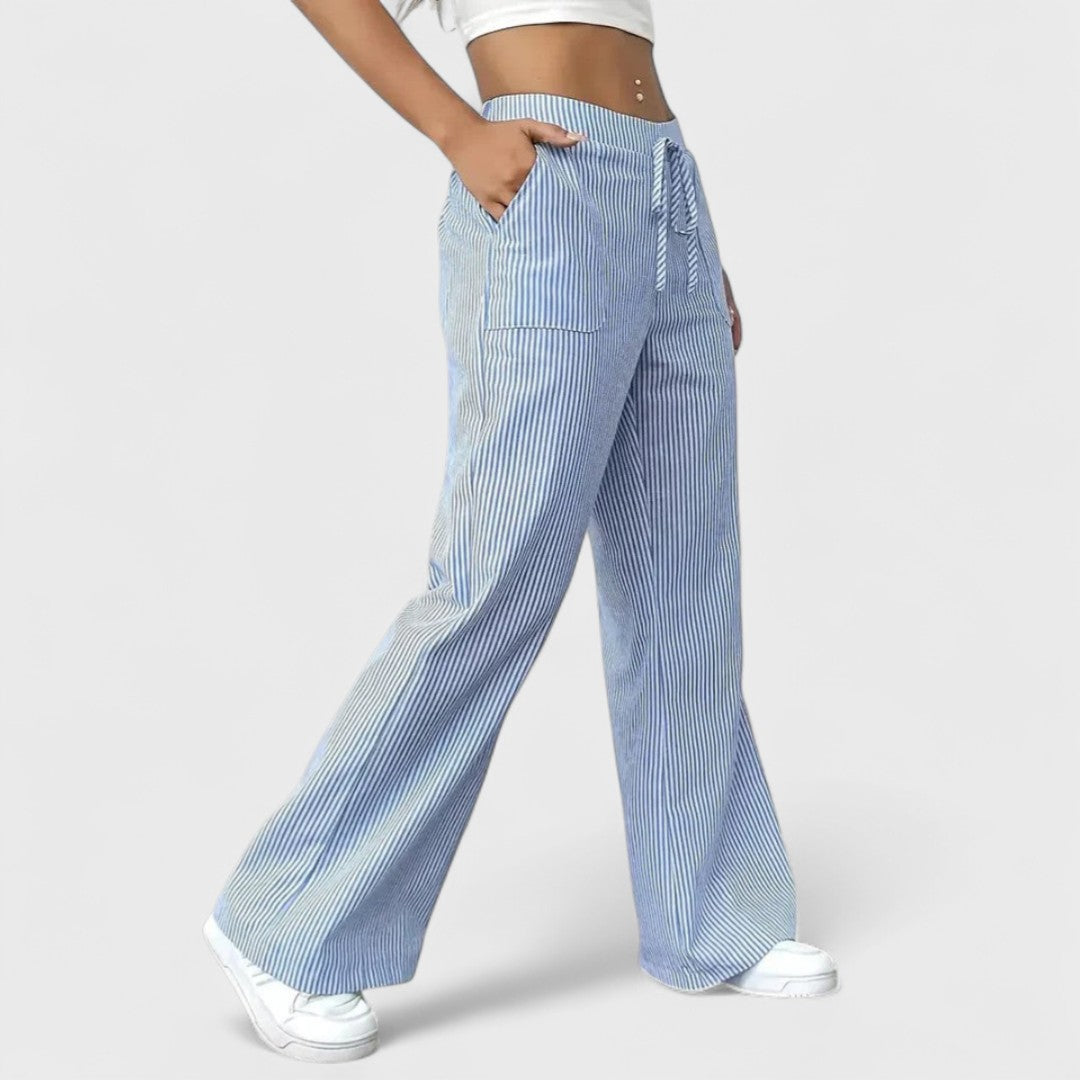 Margherita™ | Comodi pantaloni larghi con dettagli eleganti