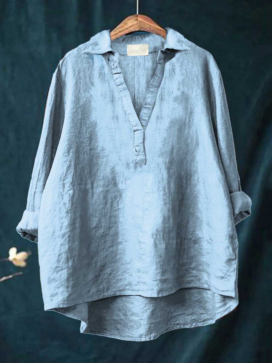 Gemma™ | Elegante Blusa Estiva in Lino