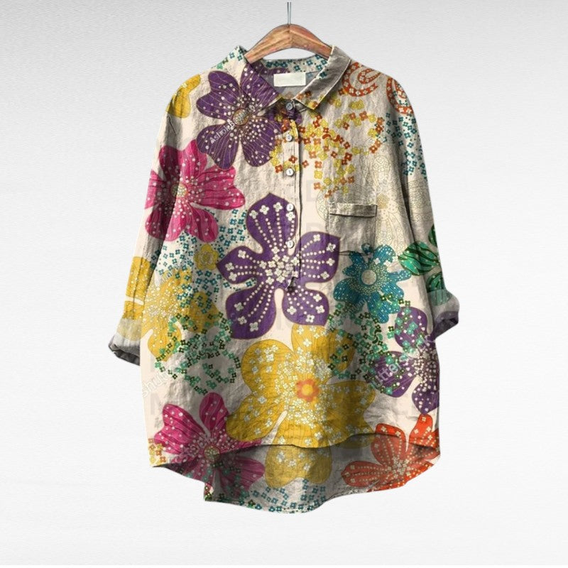 Evelina™ | Elegante Blusa Estiva in Lino