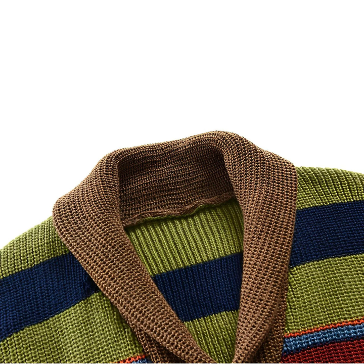 Cesare™ | Cardigan a righe retrò
