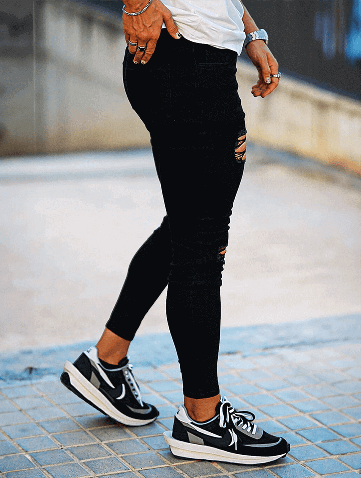 Marco™ | Jeans Paul Denim - Nero Strappati