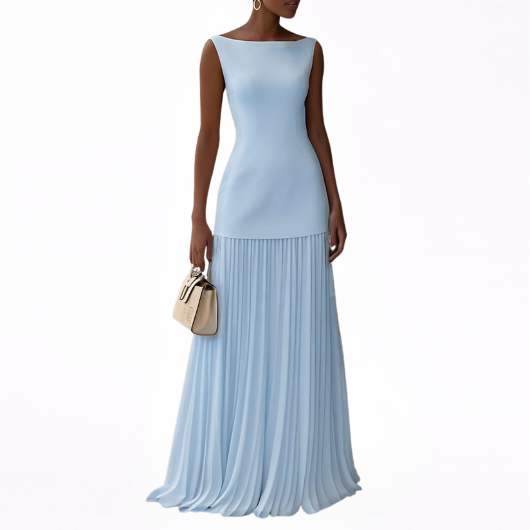 Rosetta™ | Abito Maxi Plissettato