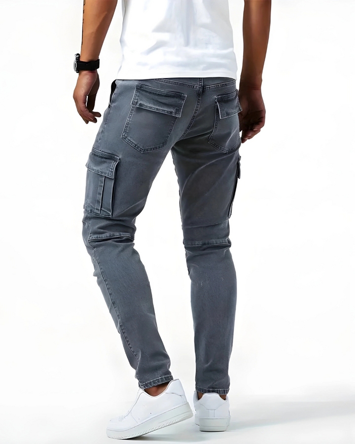 Stefano™  – Pantaloni cargo elasticizzati su misura