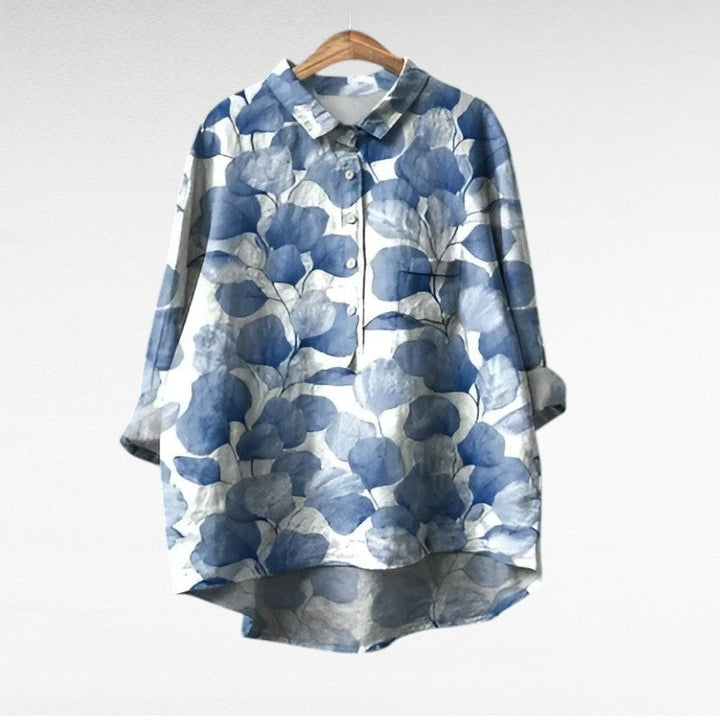 Allegra™ | Elegante Blusa Estiva in Lino