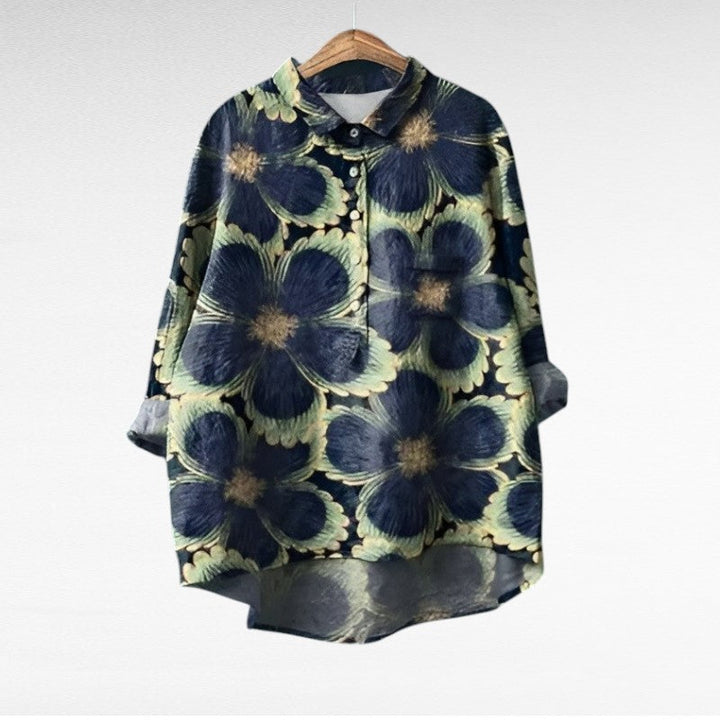 Allegra™ | Elegante Blusa Estiva in Lino