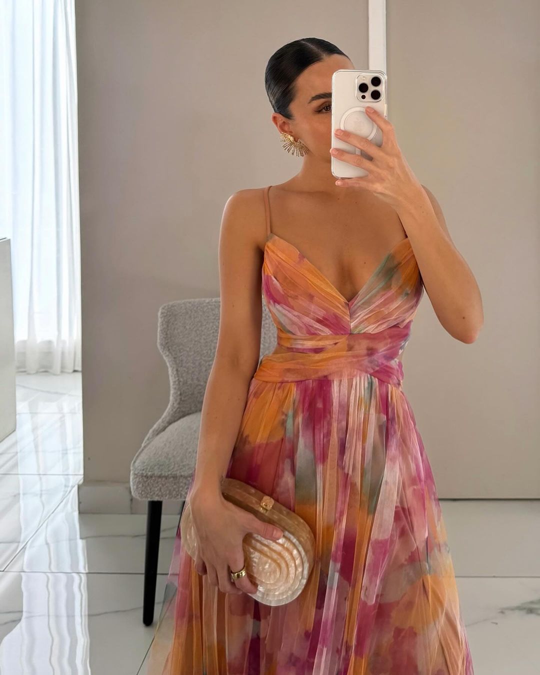 Ivana™ | Incantevole Maxi-abito con Stampa Floreale