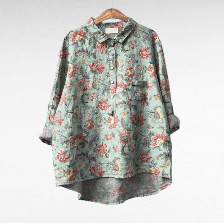Mariangela™ | Elegante Blusa Estiva in Lino