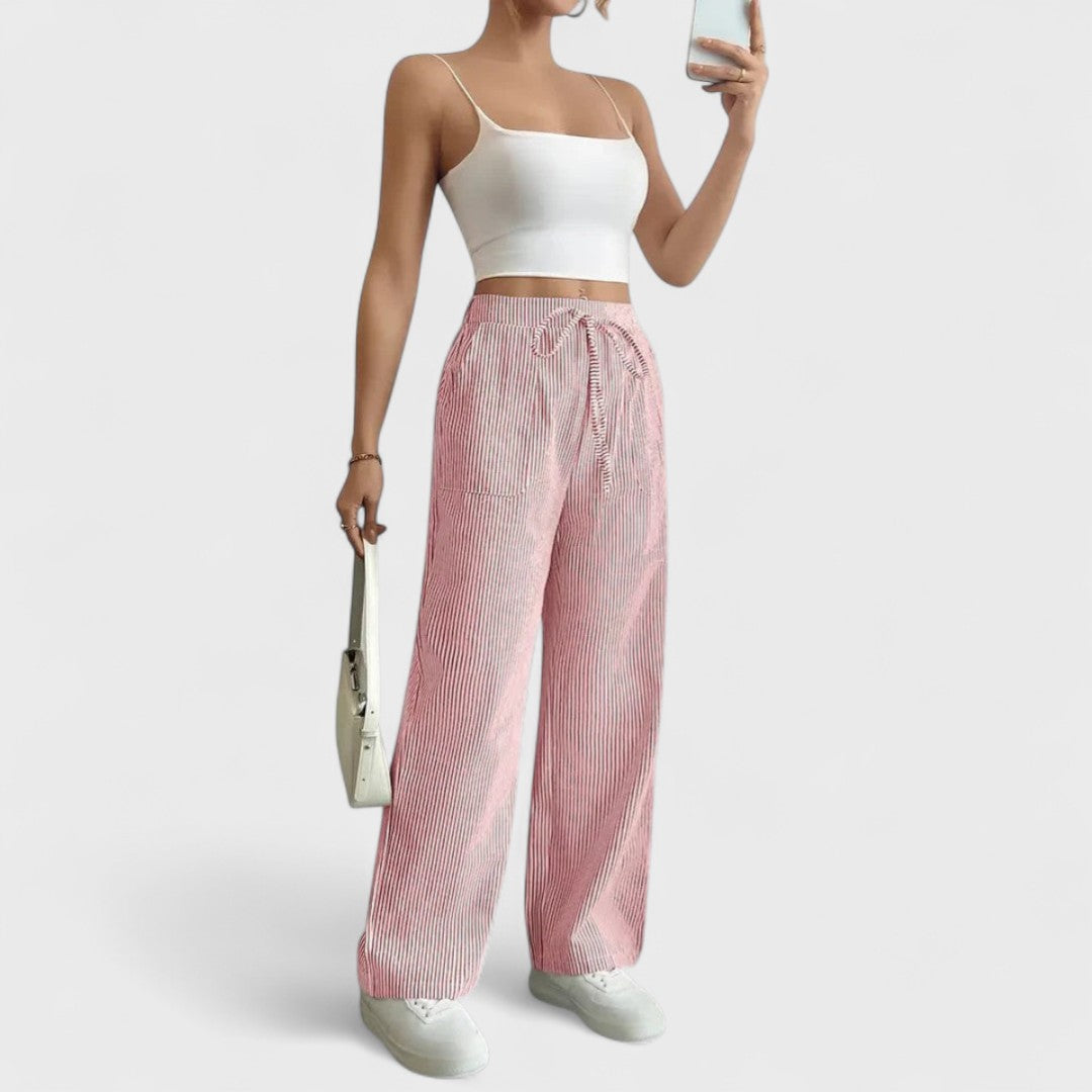 Margherita™ | Comodi pantaloni larghi con dettagli eleganti