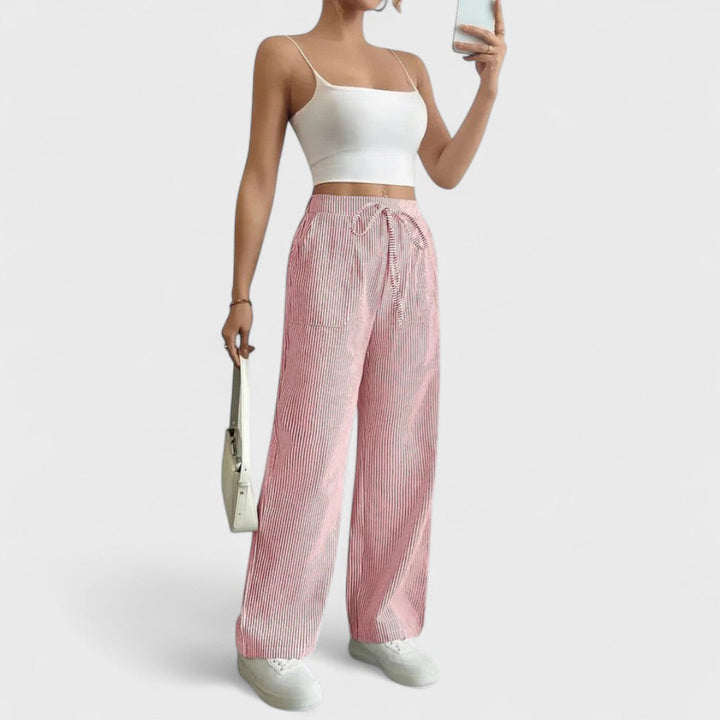 Margherita™ | Comodi pantaloni larghi con dettagli eleganti