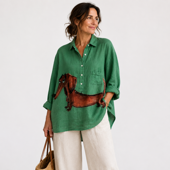 Teresa™ | Elegante Blusa Estiva in Lino