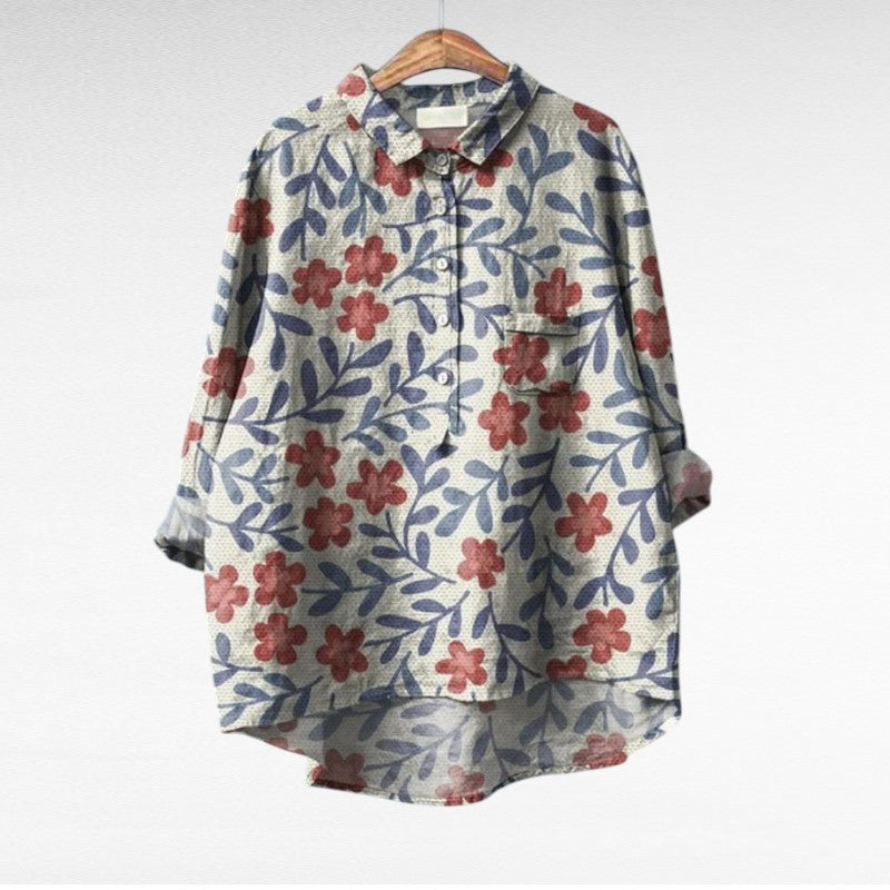 Mariangela™ | Elegante Blusa Estiva in Lino